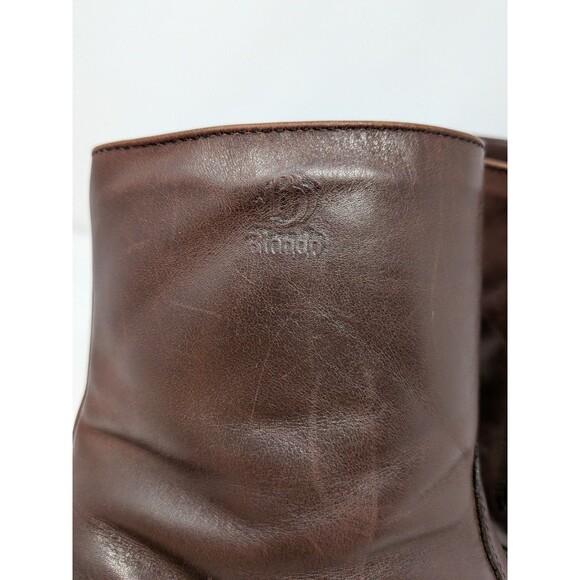 Blondo Mens Brown Leather Ankle Boots Sz 11.5 W Side Zip Made in Canada main image 6